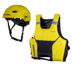 Zestaw Kamizelka + Kask Dakine Yellow
