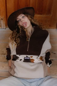 Bluza Jungmob Polar Moo Mocha