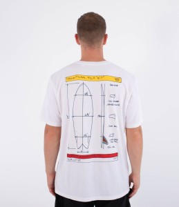 Koszulka Hurley 2026 Kraft Sketch Tee Wht
