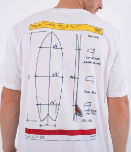 Koszulka Hurley 2026 Kraft Sketch Tee Wht