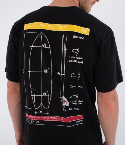 Koszulka Hurley 2026 Kraft Sketch Tee Bk
