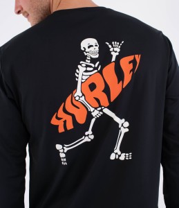 Lycra Hurley 2026 Rash Reg Flamengue Ls Bk