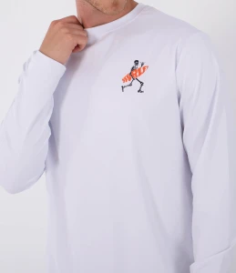 Lycra Hurley 2026 Rash Reg Flamengue Ls Wht
