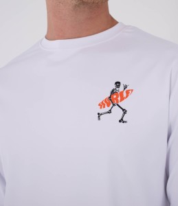 Lycra Hurley 2026 Rash Reg Flamengue Ls Wht