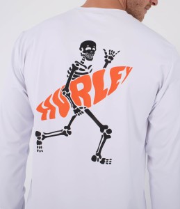 Lycra Hurley 2026 Rash Reg Flamengue Ls Wht