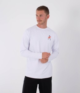 Lycra Hurley 2026 Rash Reg Flamengue Ls Wht