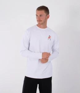 Lycra Hurley 2026 Rash Reg Flamengue Ls Wht