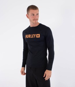 Lycra Hurley 2026 Rash Slim Fit Box Ls Bk