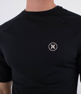 Lycra Hurley 2026 Rash Slim Fit Icon Circle Bk