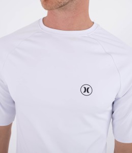 Lycra Hurley 2026 Rash Slim Fit Icon Circle Wht