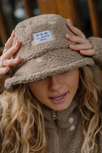 Kapelusz Jungmob Lucky Daisy Latte Bucket