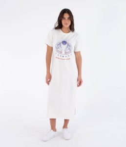 Sukienka Hurley 2026 Dress Midi Island Bone