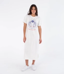 Sukienka Hurley 2026 Dress Midi Island Bone