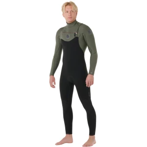 2025 Rip Curl Mens Flashbomb 5_3mm Chest Zip Wetsuit 17BMFS - Deep Cactus (2.webp
