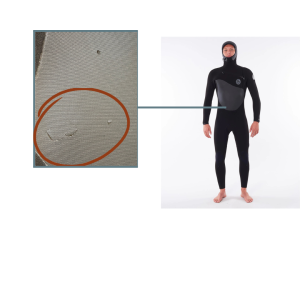 Pianka Rip Curl 2023 Flashbomb 5/4 Hood FZ Bk KLEJ