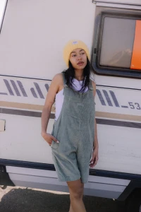 Spodnie Jungmob Ogrodniczki Hippie Olive