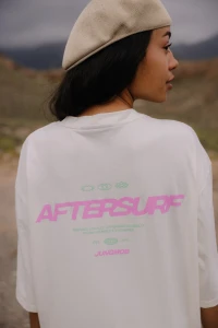 Koszulka Jungmob Boxy Aftersurf Off White