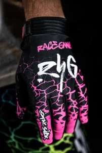 Rękawiczki RaceGang  Rękawiczki Sick Róż
