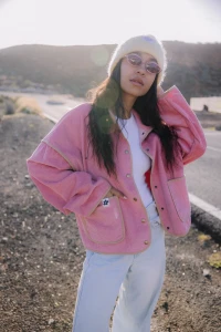 Kurtka Jungmob Praia Pink
