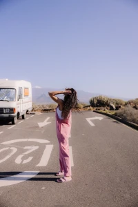 Spodnie Jungmob Ogrodniczki Funky Pink