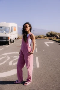 Spodnie Jungmob Ogrodniczki Funky Pink