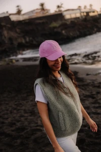 Czapka Jungmob Flowers Pink Cord Cap
