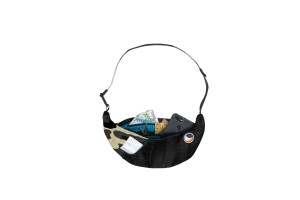 Upcycled Sling Bag Black / Camo