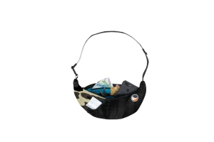 Upcycled Sling Bag Black / Camo