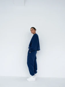 Spodnie MUUV.  Smooth Cotton Oxford Navy
