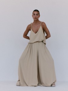 Spodnie MUUV. Due Szerokie Light Beige