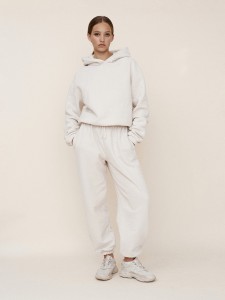 Bluza MUUV.  Smooth Cotton Hood Almond