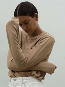 Koszulka MUUV. Basic L/S peanut butter
