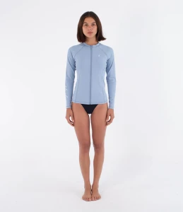 Lycra Hurley W Rash Ls Zip Tee SprBre