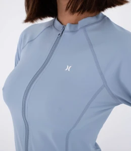 Lycra Hurley W Rash Ls Zip Tee SprBre