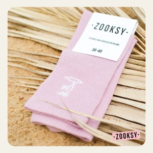 Skarpetki Zooksy Palm Różowy