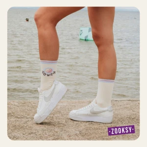 Skarpetki Zooksy Power Beżowy