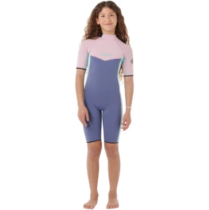 2026 Rip Curl Junior Dawn Patrol 2mm Back Zip Shorty Wetsuit 11FBSP - Pink (1).webp