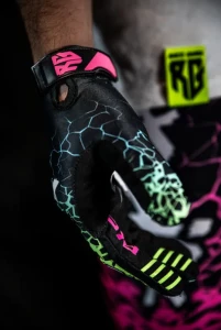 Rękawiczki RaceGang Sick Róż/Zieleń