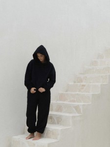 Bluza MUUV.  Cropped Smooth Cotton Black