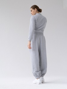 Bluza MUUV. Obcisła Cropped Le Pump Grey