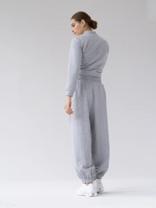 Bluza MUUV. Obcisła Cropped Le Pump Grey