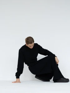 Spodnie MUUV. Wide Leg Le Pump Black
