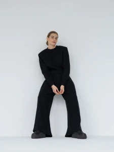 Spodnie MUUV. Wide Leg Le Pump Black