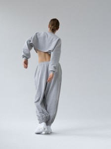 Bluza MUUV. Ov Cropped Le Pump Grey