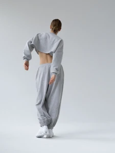 Bluza MUUV. Ov Cropped Le Pump Grey