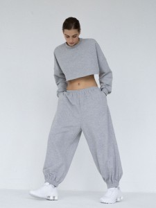 Bluza MUUV. Ov Cropped Le Pump Grey