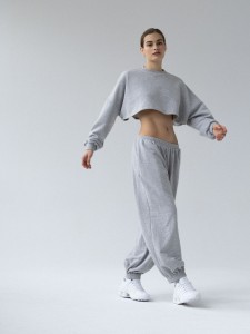 Bluza MUUV. Ov Cropped Le Pump Grey