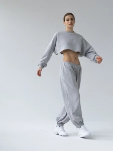 Bluza MUUV. Ov Cropped Le Pump Grey