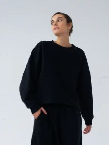 Bluza MUUV. Cropped Z Wycięciem ARC Black