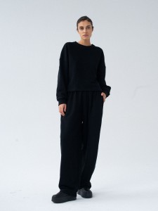 Bluza MUUV. Cropped Z Wycięciem ARC Black